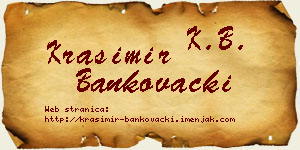 Krasimir Bankovački vizit kartica
